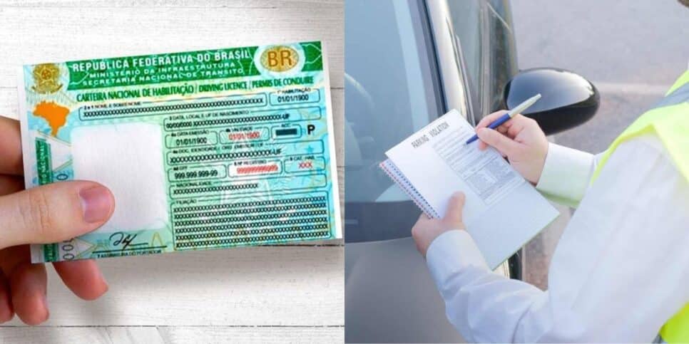 Lei de trânsito com multa severa na CNH de motoristas (Reprodução: Montagem TV Foco)