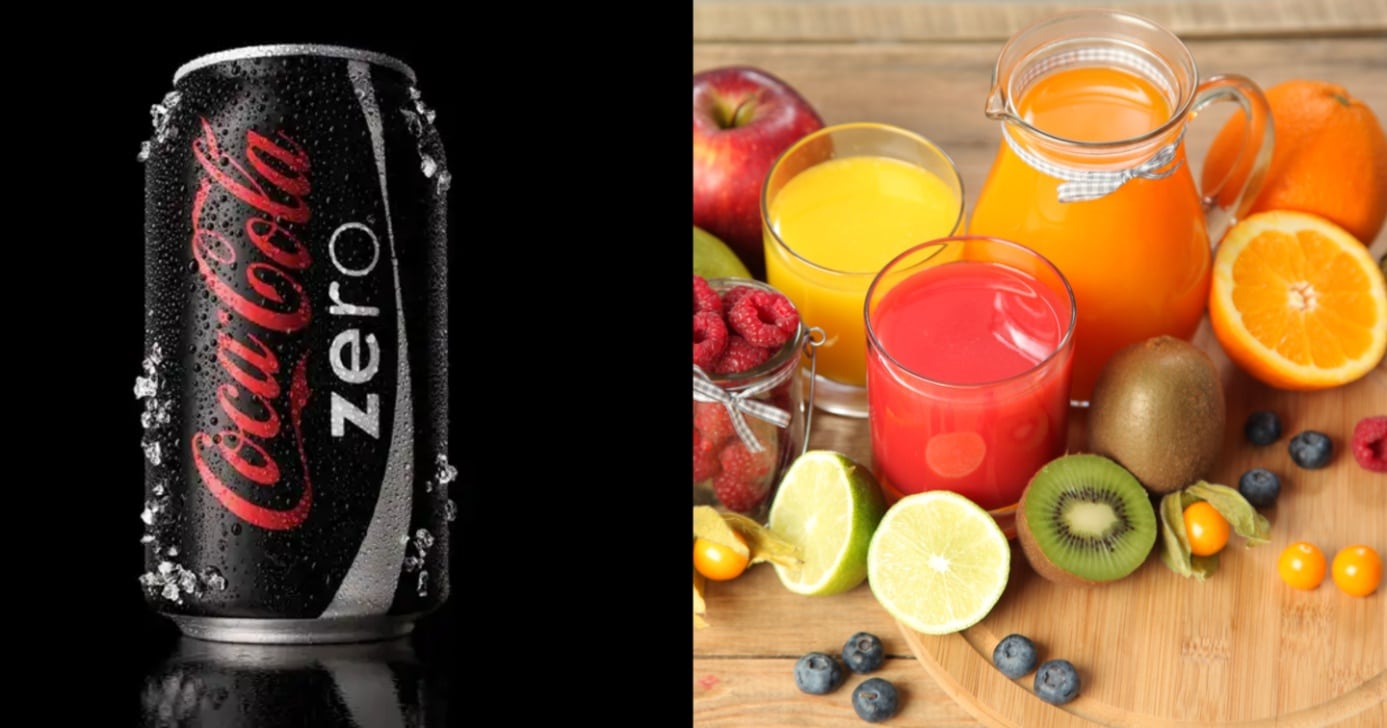 Coca zero é melhor que suco pra emagrecer? Médico responde