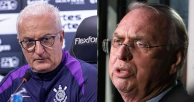 Dorival Jr, pressionado, está perto de demissão no Corinthians (Foto: Reprodução/Montagem TV Foco)
