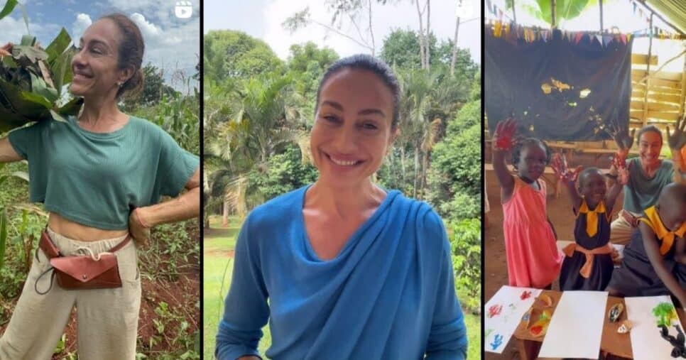 Cynthia mostra pelas redes sociais a delícias e os desafios do trabalho como voluntariada (Foto Reprodução/Instagram)