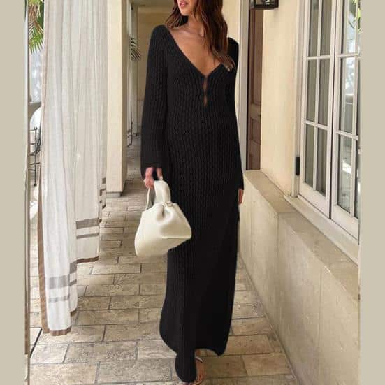 Roupa com decote em V - Foto: Internet