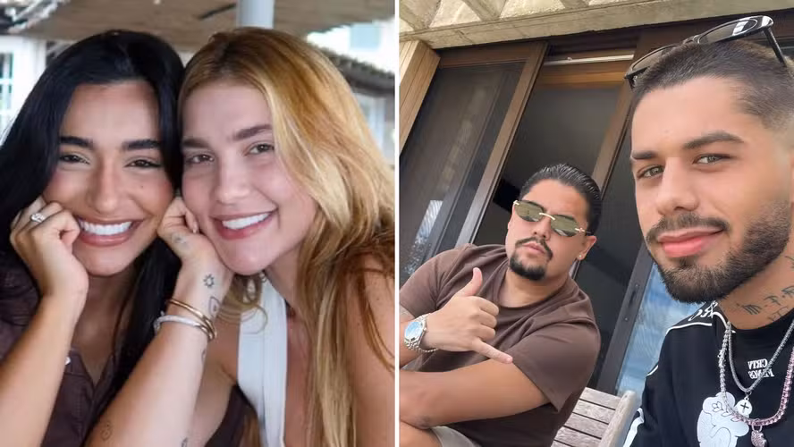 Duda Freire, Virgínia Fonseca, Zé Felipe e João Vitor (Foto: Reprodução/ Internet)