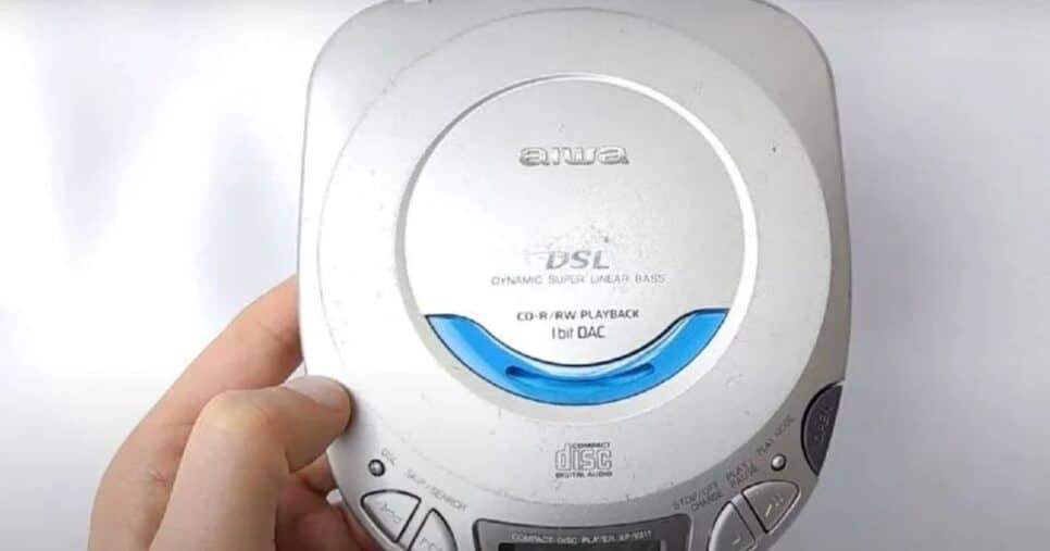 Discman da Aiwa (Foto Reprodução/Internet)