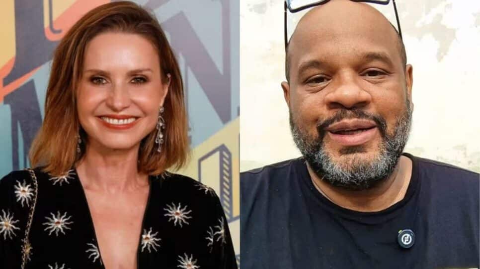 André Gabeh, do BBB1, relembra tapa na cara da atriz Paula Burlamaqui, a Sônia de "Êta Mundo Melhor!" (Foto: Reprodução/ Divulgação/ Globo/ Instagram/ Montagem)