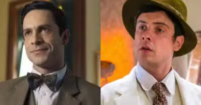 Candinho pega Celso no pula na trama da Globo (Foto: Reprodução/Montagem TV Foco)