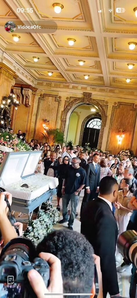 Velório de Preta Gil contou com a presença de Thiaguinho (Foto: Reprodução/ TikTok)