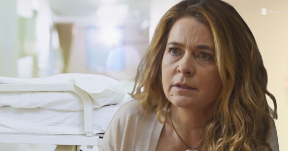 Ilustração de Filipa em hospital em Dona de Mim (Foto: Reprodução / Globo / Montagem TV Foco)