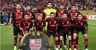 Elenco do Flamengo - (Foto: Franck Fife/AFP)
