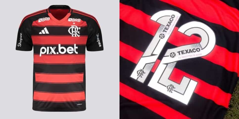 Patrocínios na camisa do Flamengo (Reprodução: Divulgação)