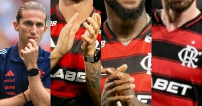 Flamengo garante 3 reforços de peso para Filipe Luís em 2025 (Foto: Reprodução/Montagem TV Foco)
