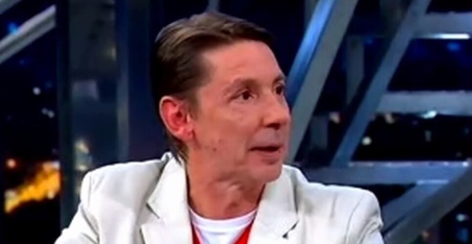 O saudoso artista no programa do Jô: Morreu aos 56 anos, 15 dias após diagnóstico de câncer (Foto: Reprodução/ Globo)