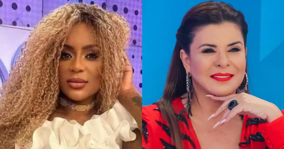 SBT cogita Mara Maravilha ao lado de Cariúcha no Fofocalizando (Foto: Reprodução/Montagem TV Foco)