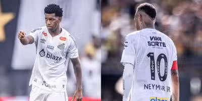 Gil e dupla de Neymar fora no Santos (Reprodução: Raul Baretta)