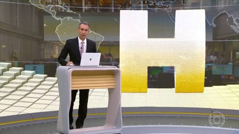 Globo cobra fortuna por 30 segundos de comercial no JH com César Tralli (Foto: Reprodução/ TV Globo)