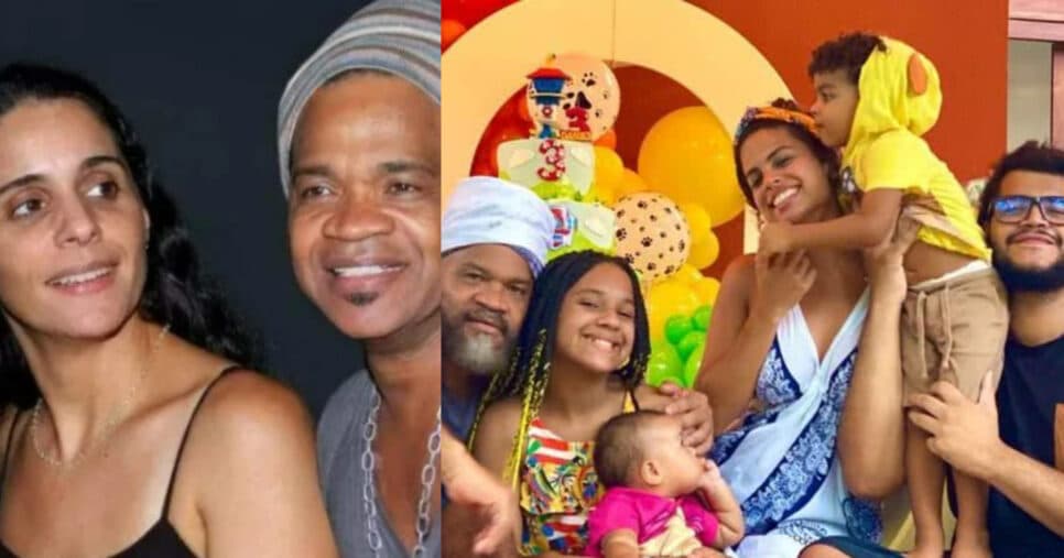 Helena Buarque e Carlinhos Brown (Foto: Reprodução/Montagem TV Foco)