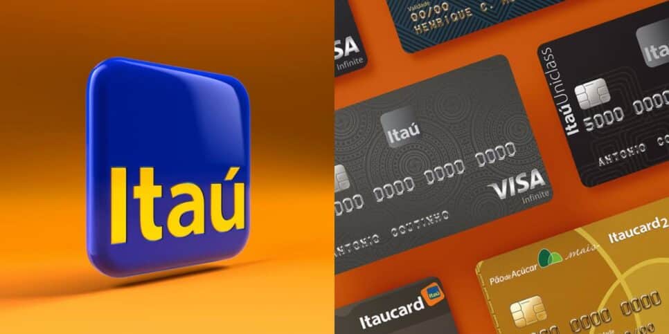 Comunicado do Itaú sobre bloqueio de cartões de crédito (Reprodução: Montagem TV Foco)