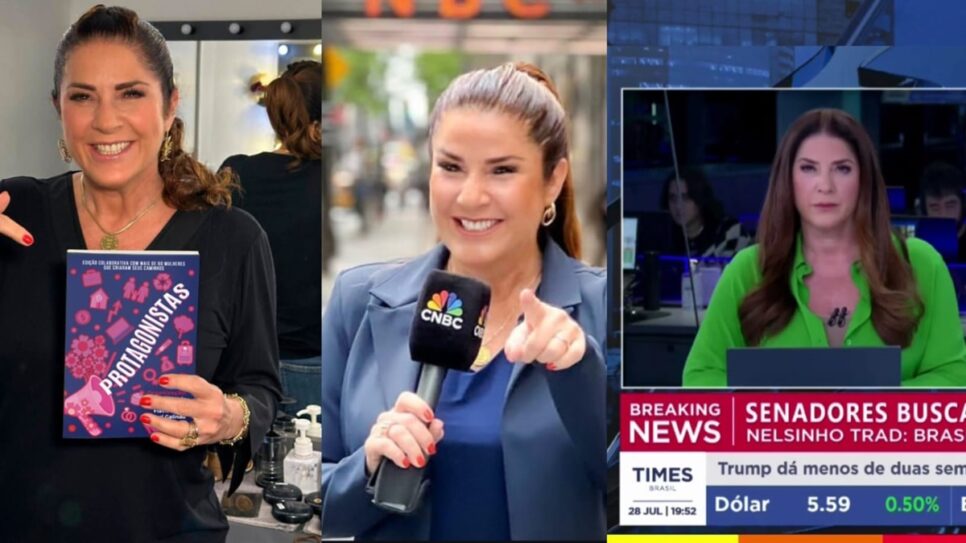 Christiane Pelajo agora é âncora da Times Brasil, da CNBC, já escreveu E-book e está no projeto "Protagonistas", um livro de histórias de mulheres inspiradoras (Foto: Reprodução/ Instagram/ Montagem)