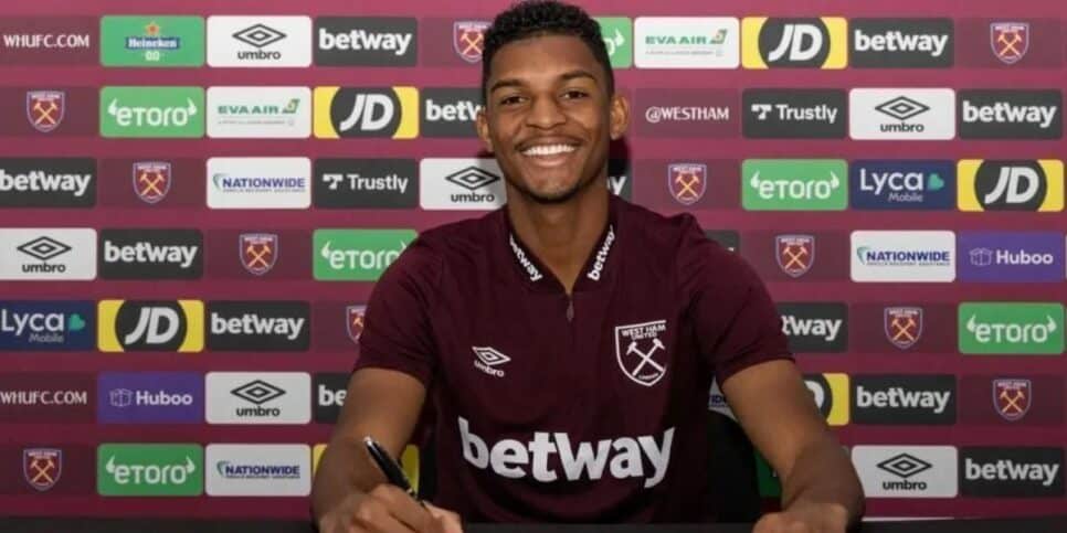 Luis Guilherme tem contrato com o West Ham até 2029 (Reprodução: Divulgação)