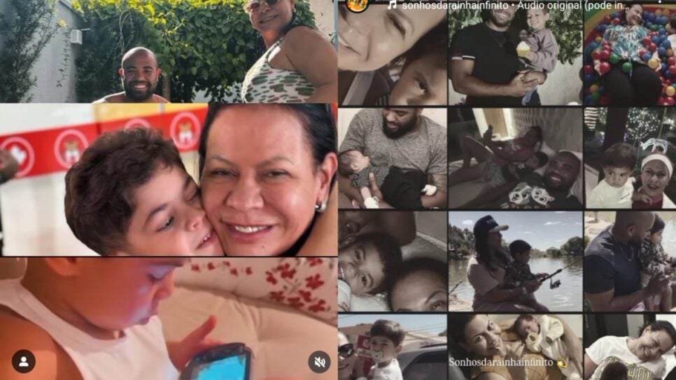 Vídeo com momentos da avó e da criança (Foto: Reprodução/ Instagram)