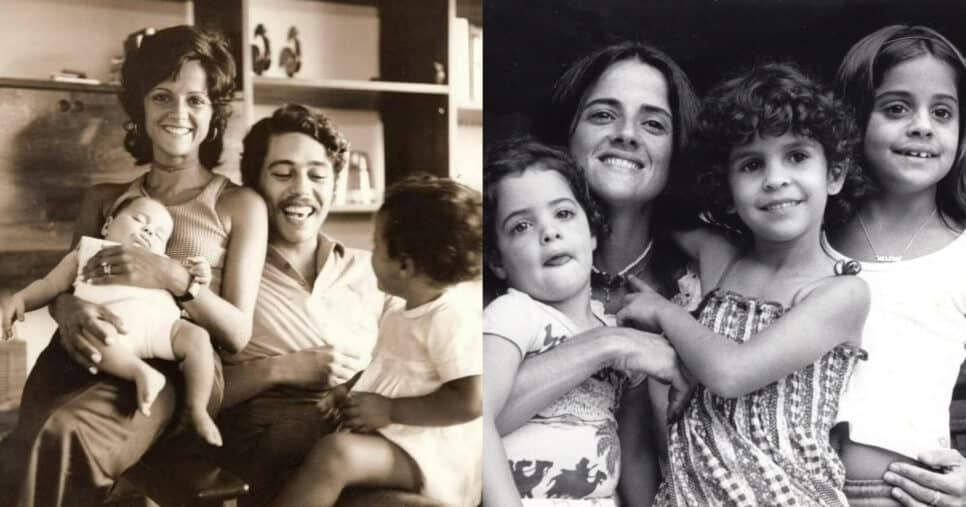 Marieta Severo, Chico Buarque e filhas (Foto: Reprodução/Montagem TV Foco)