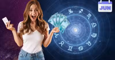 Mulher com dinheiro e signos (Foto: Reprodução / Canva / Montagem TV Foco)