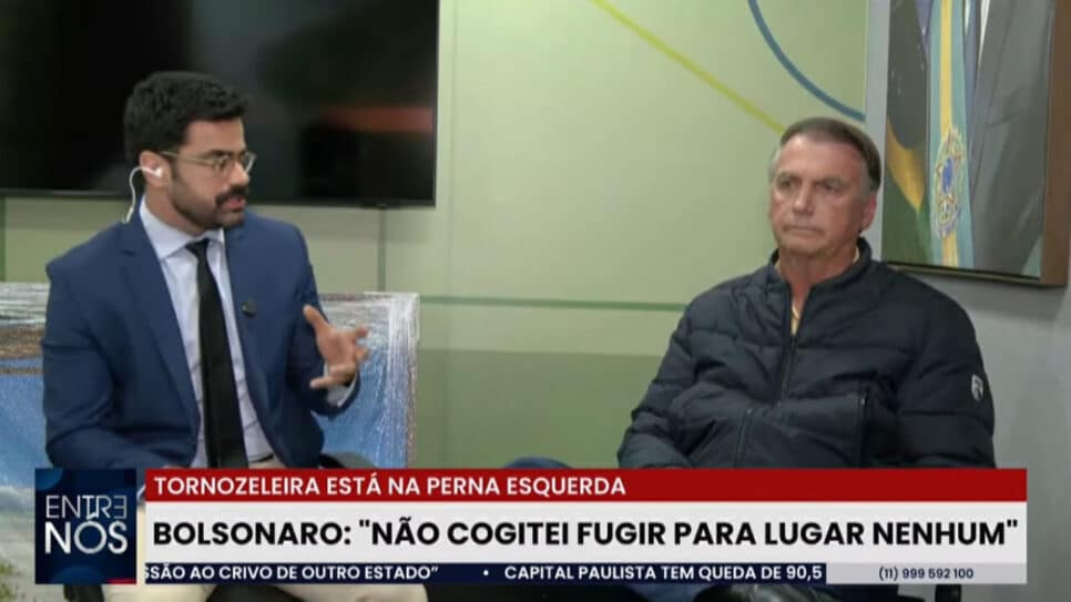 Entrevista com Bolsonaro é encerrado às pressas (Foto: Reprodução/ Internet)