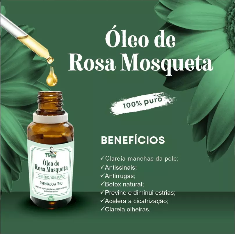 Óleo de rosa mosqueta - Foto: Internet