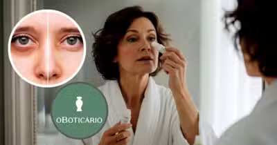 Produtos, incluindo nº1 da Boticário elimina olheiras e manchas de vez se usados diariamente (Foto Reprodução/Montagem/Lennita/TV Foco/Canva/GMN)