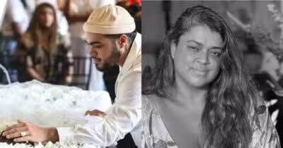 Filho de Preta Gil no velório (Foto: Reprodução/ AgNews)
