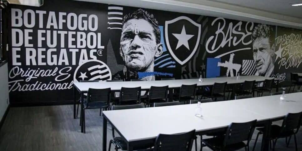 Refeitório do novo espaço no CT do Botafogo (Reprodução: Instagram)
