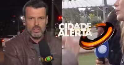 Band emite comunicado sobre agressão de Lucas Martins a repórter do Cidade Alerta e dispara: “Não se repita” (Foto: Reprodução/ Band/ Record/ Montagem)