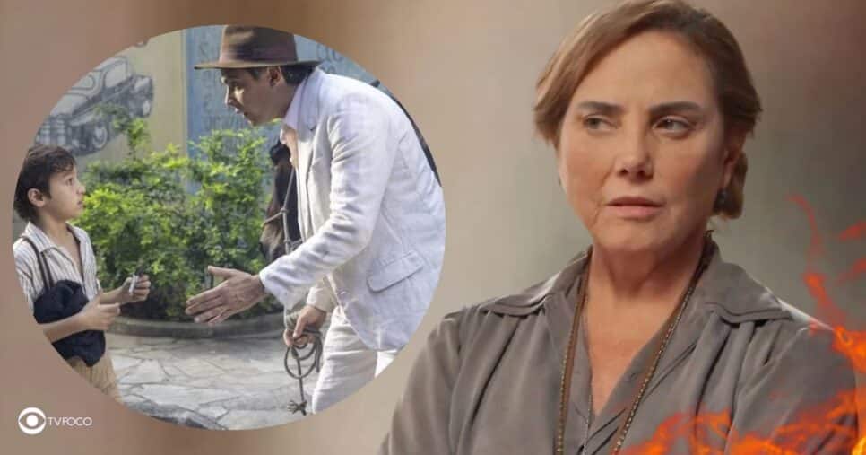 Samir, Candinho e Zulma em Êta Mundo Melhor! (Foto: Reprodução / Globo / Montagem TV Foco)