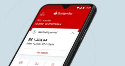 Conta do Santander (Foto: Reprodução/Divulgação)