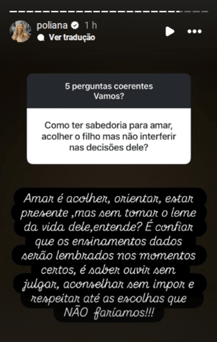 Poliana Rocha mandou recado para Zé Felipe após separação de Virginia Fonseca (Foto: Reprodução/ Internet)