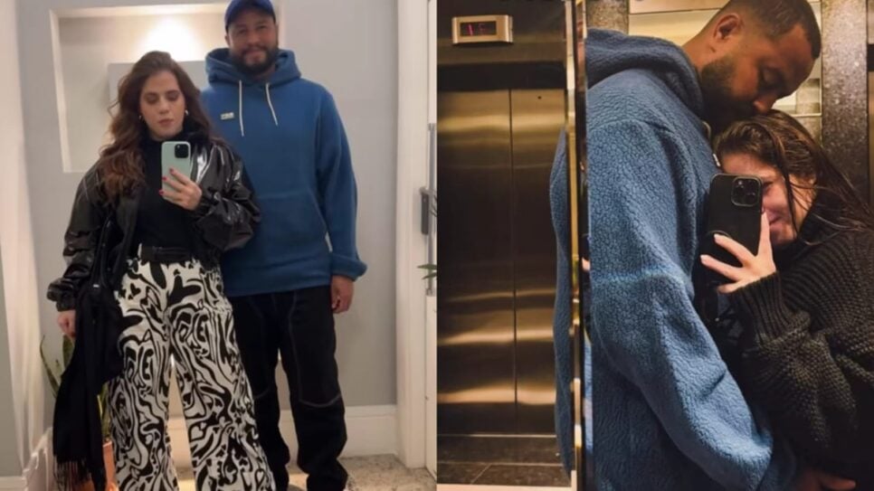Tati Machado e o marido em trend das redes sociais (Foto: Reprodução/ Instagram/ Montagem)