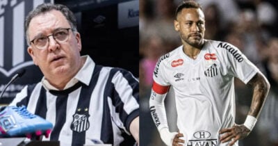 Teixeira e Neymar (Foto: Reprodução/Montagem TV Foco)