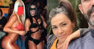 Falida? Separada e em crise financeira, eterna Tiazinha vive momento difícil após muita fama, status e seguranças (Foto: Reprodução/ Band/ Instagram/ Montagem)