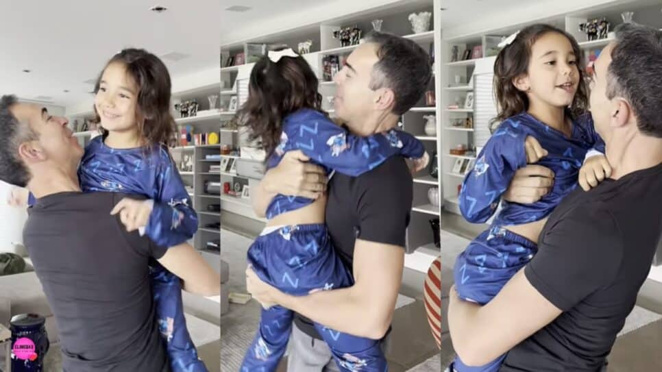 César Tralli abisma público ao expor vídeo inédito de Manu, filha dele com Ticiane Pinheiro, e como ela está gigante (Foto: Reprodução/ Instagram/ Montagem)