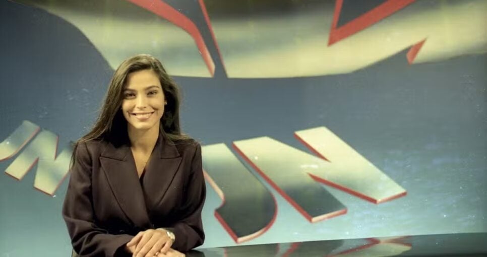 Valéria Monteiro foi a primeira mulher na bancada do JN (Foto: Divulgação/ Globo)