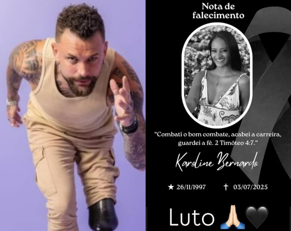 ex-BBB Vinicius Rodrigues faz homenagem para ex-namorada nas redes sociais (Foto: Reprodução/Montagem TV Foco)