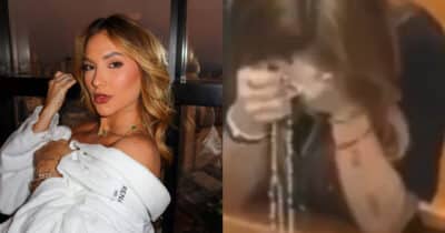 Virginia é cercada dentro de igreja e atitude do público é chocante (Foto: Reprodução/Montagem TV Foco)