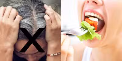 Falta dessa vitamina pode deixar o cabelo branco (Reprodução: Montagem TV Foco)