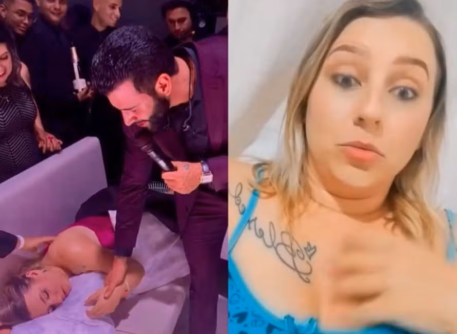 Mulher dormiu em show de Gusttavo Lima (Foto: Reprodução/ Instagram)