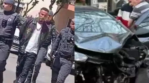 Grave! Gato Preto é preso após acidente de carro com Bia Miranda - Foto Internet Grave! Gato Preto é preso após acidente de carro com Bia Miranda - Foto Internet