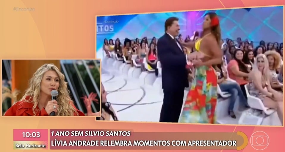 Lívia Andrade revela como se despediu de Silvio Santos - Foto: Globo