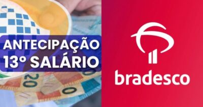 Aposentados do INSS com conta no Bradesco devem ler comunicado sobre o 13º - Foto: Montagem