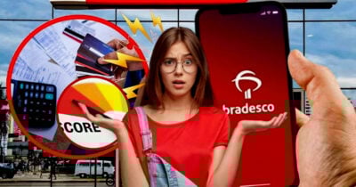 É possível conseguir um crédito pelo Bradesco, mesmo negativado? Descubra (Foto Reprodução/Montagem/Lennita/Tv Foco/Canva/Bradesco)