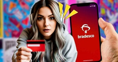 Quem tem cartão de crédito no Bradesco deve ler esse anúncio (Foto Reprodução/Montagem/Lennita/Tv Foco/Canva/GMN/Bradesco)