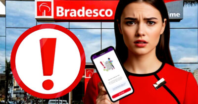 Bradesco emite comunicado após cancelamento de conta sem aviso (Foto Reprodução/TV Foco/Bradesco/Lennita/Freepik)