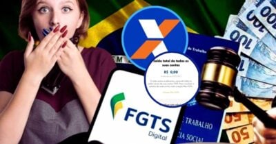 Caixa emite comunicado após denúncia envolvendo o FGTS nas redes (Foto Reprodução/Montagem/Lennita/Tv Foco/Canva/CAIXA)